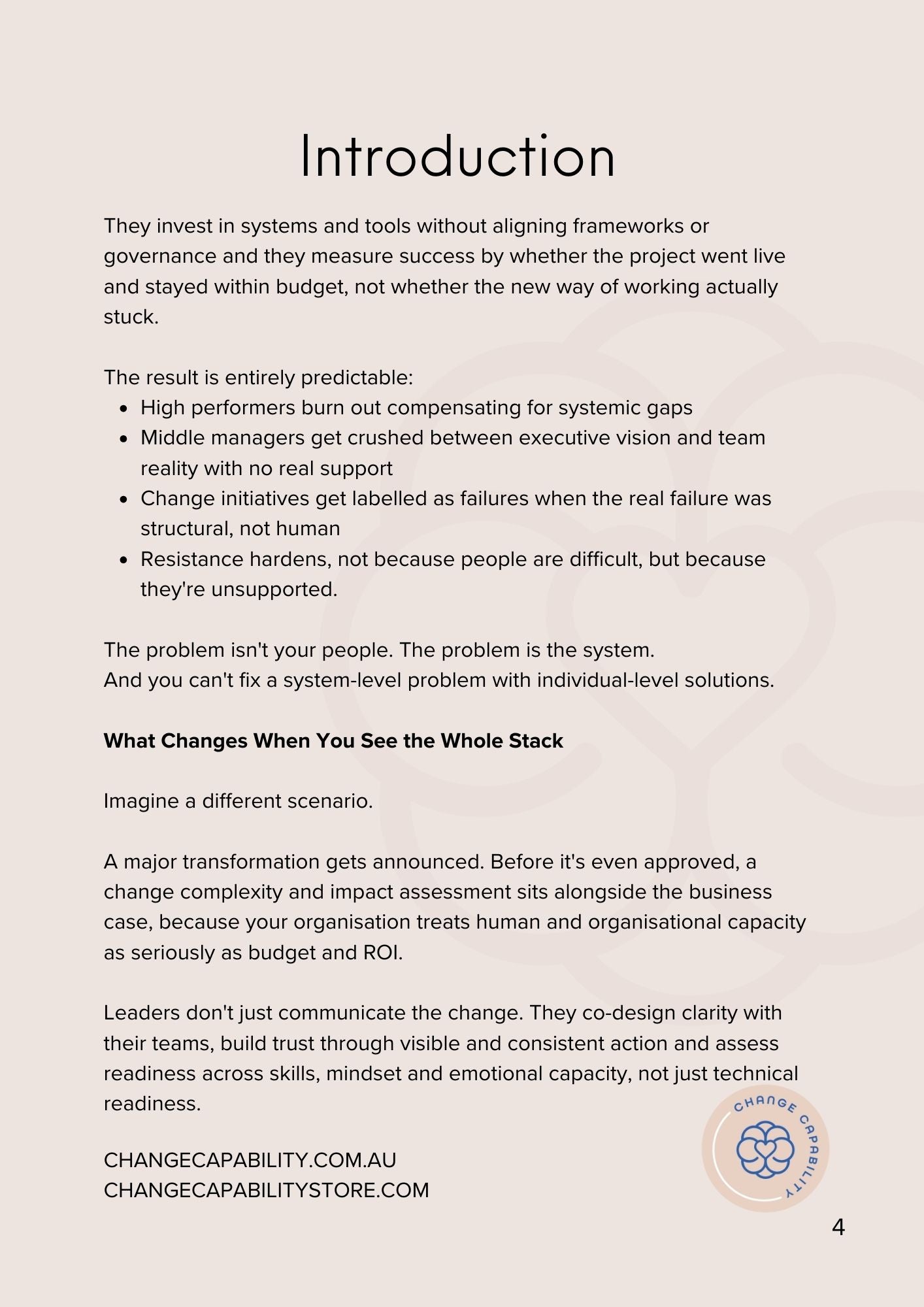 Beyond Change Management: The Framework that helps you reach your vision without the hidden people costs most transformations leave behind.