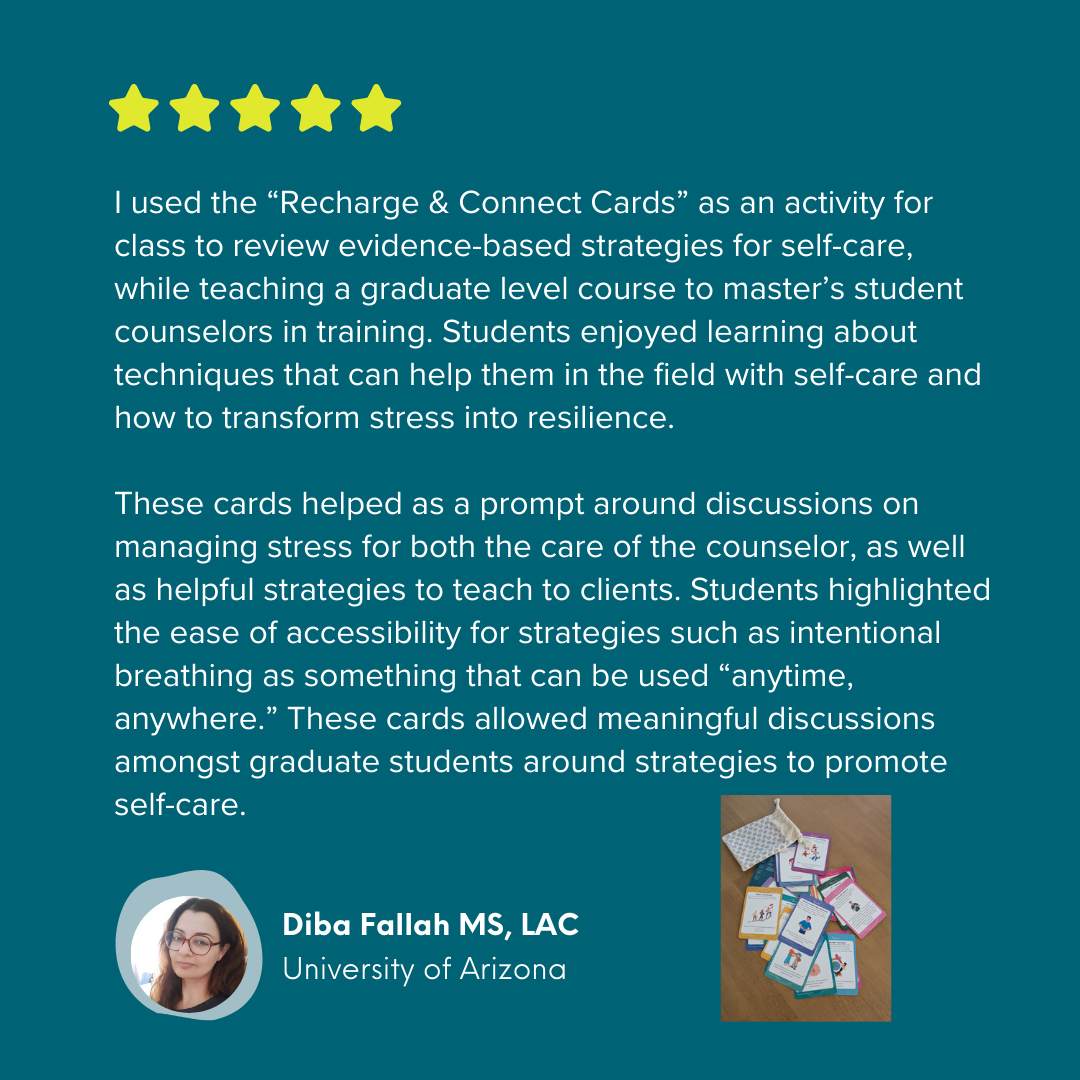 Recharge and Connect - Card Deck